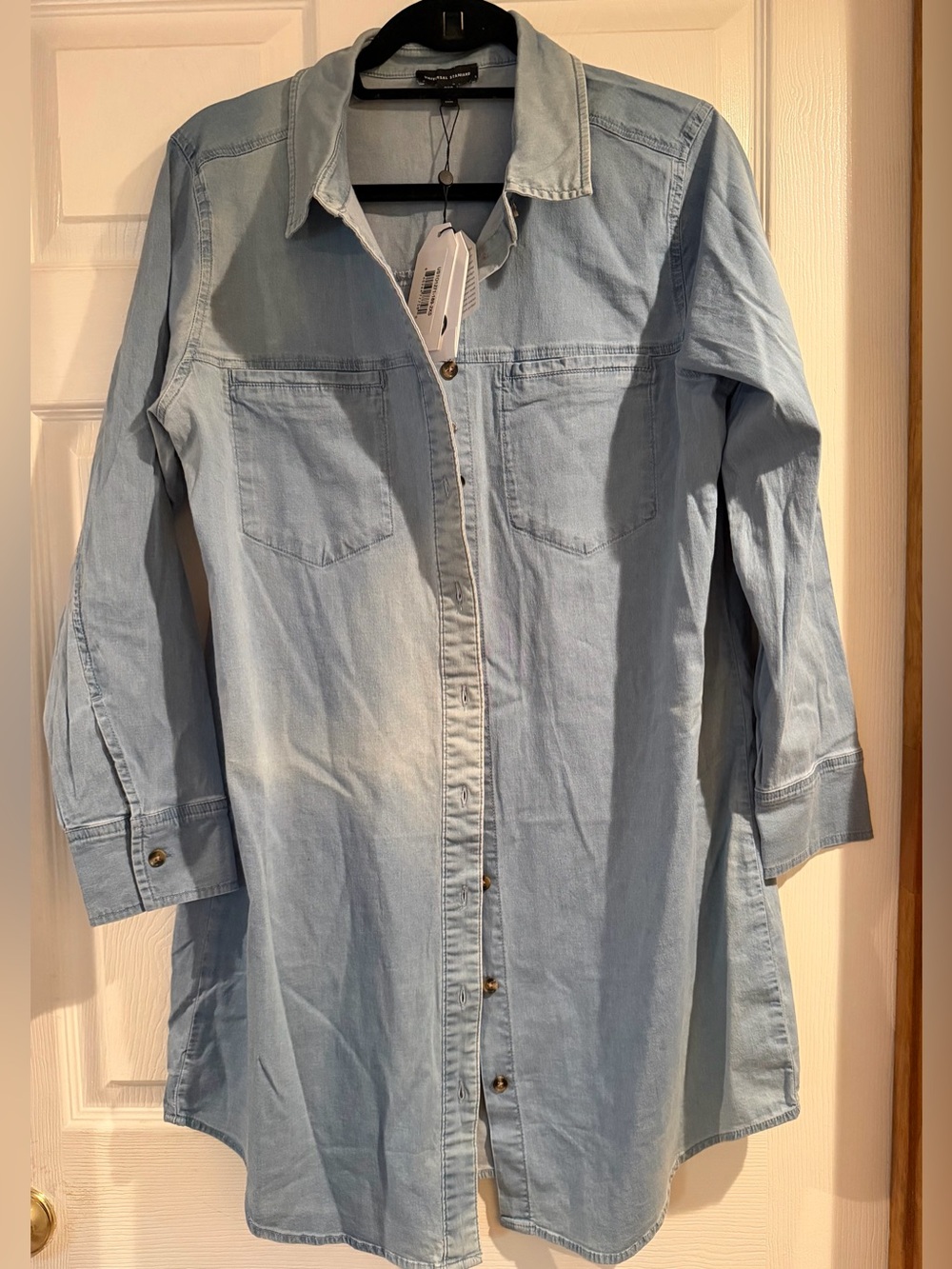Universal Standard light denim tunic